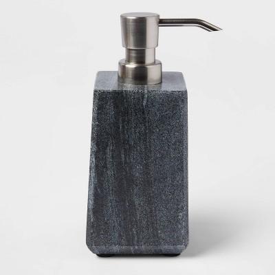 Solid Marble Soap Pump Dark Gray