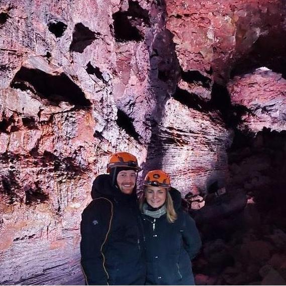 Spelunking in Iceland! Adventure partners for life!