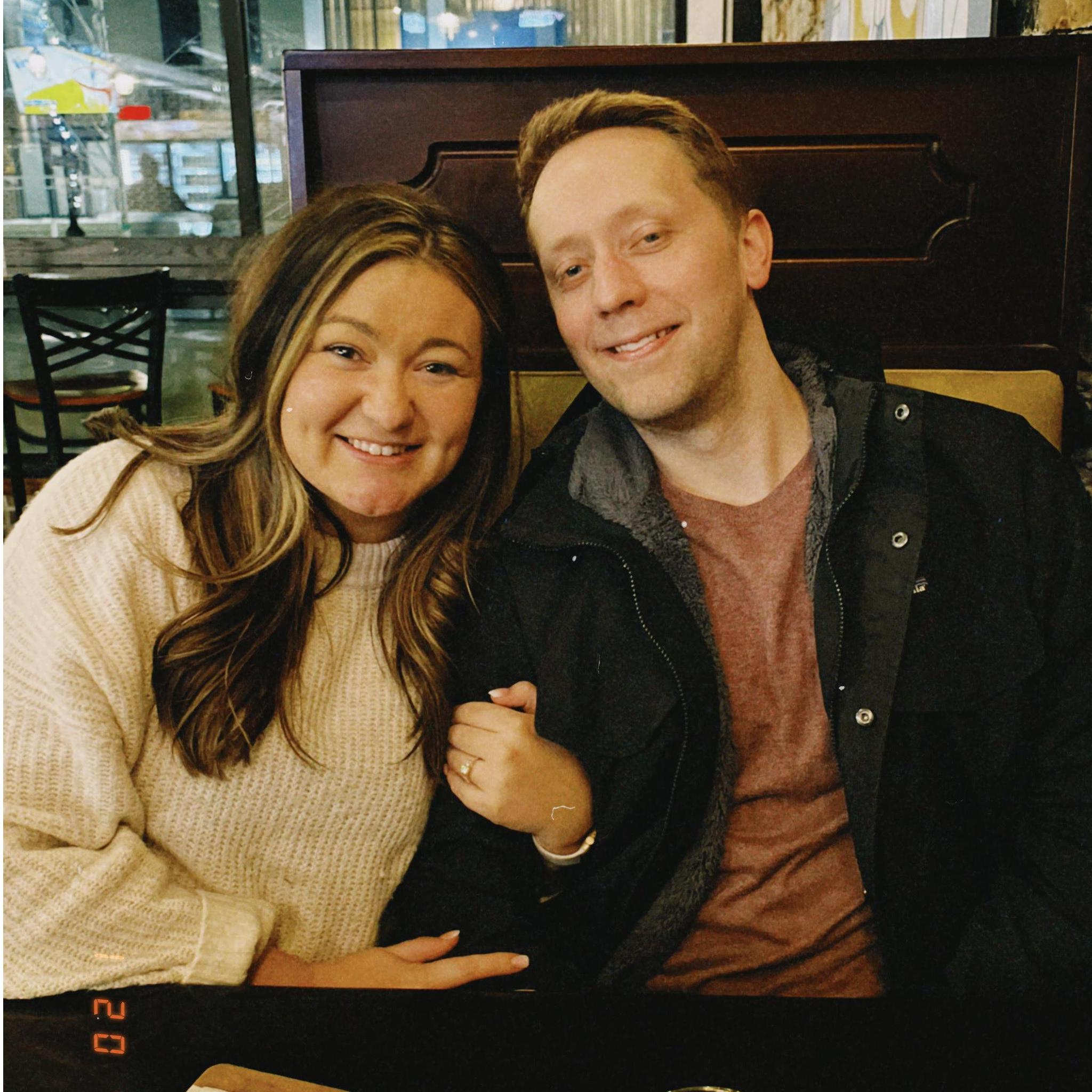 The night we got engaged!