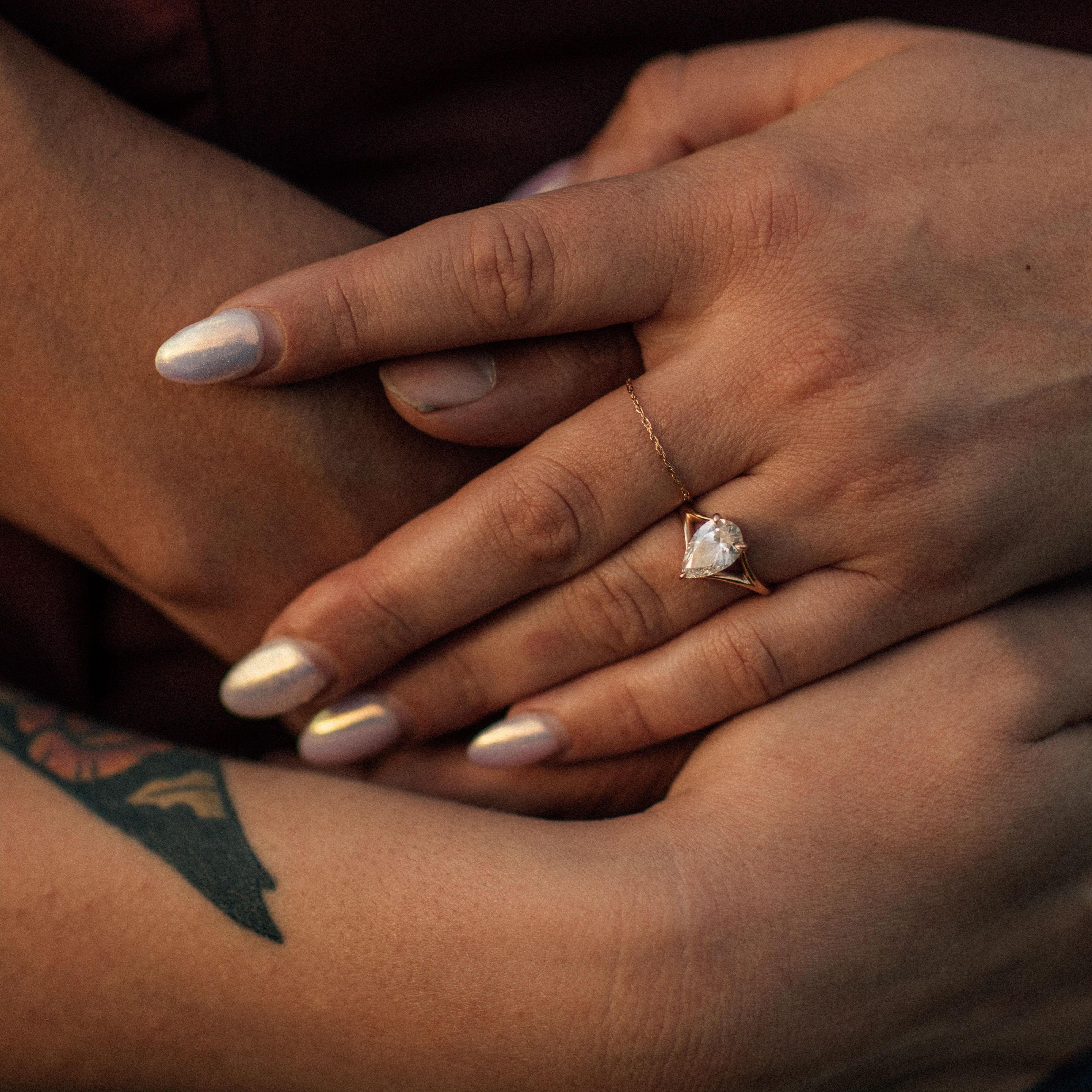 Engagement session by @Stefanandaudrey, ring designed by Angus at Valerie Madison Seattle