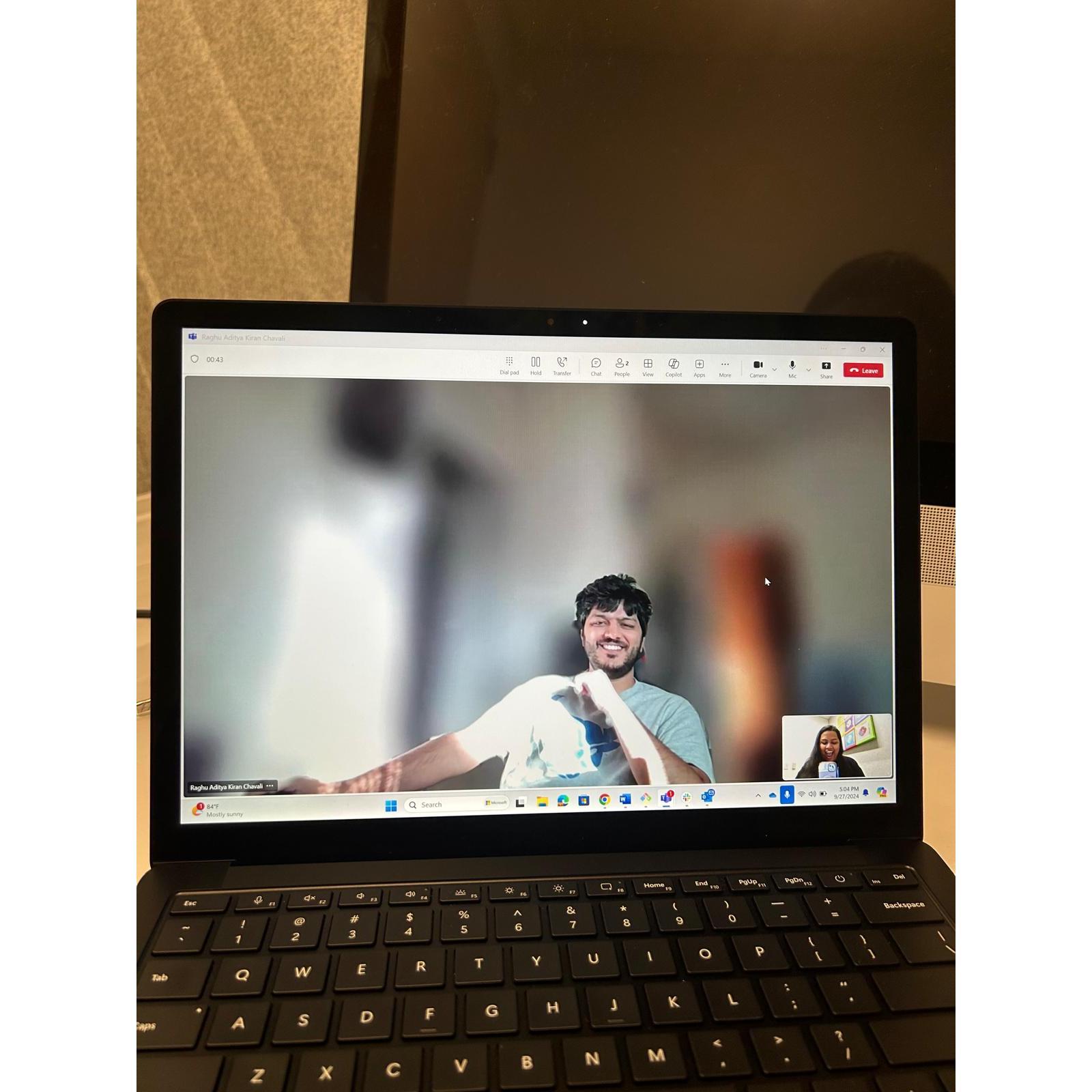 Our first ever Teams call !