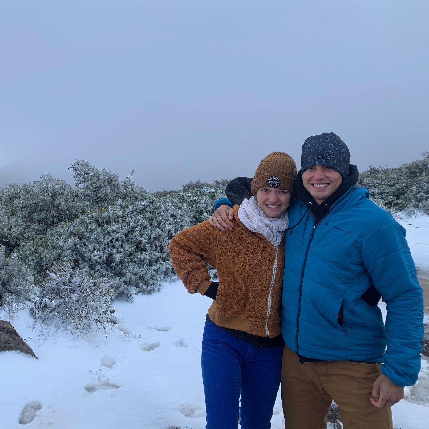 Right before Steven moved away from San Diego, up in the mountains in October 2020.