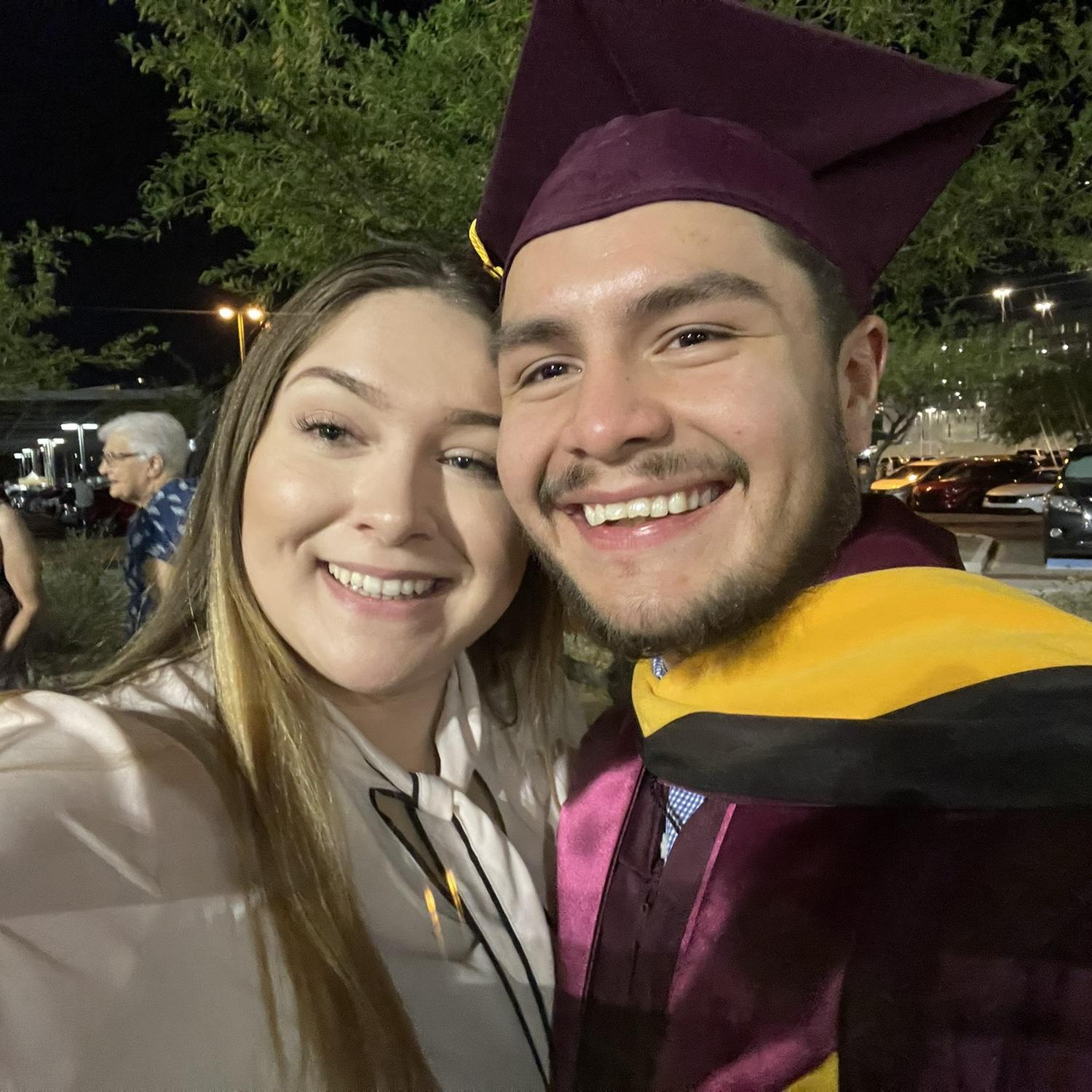 David’s graduation ceremony for his Masters degree