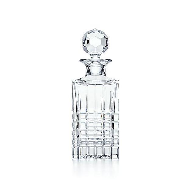 Tiffany & Co. Plaid Square Whiskey Decanter