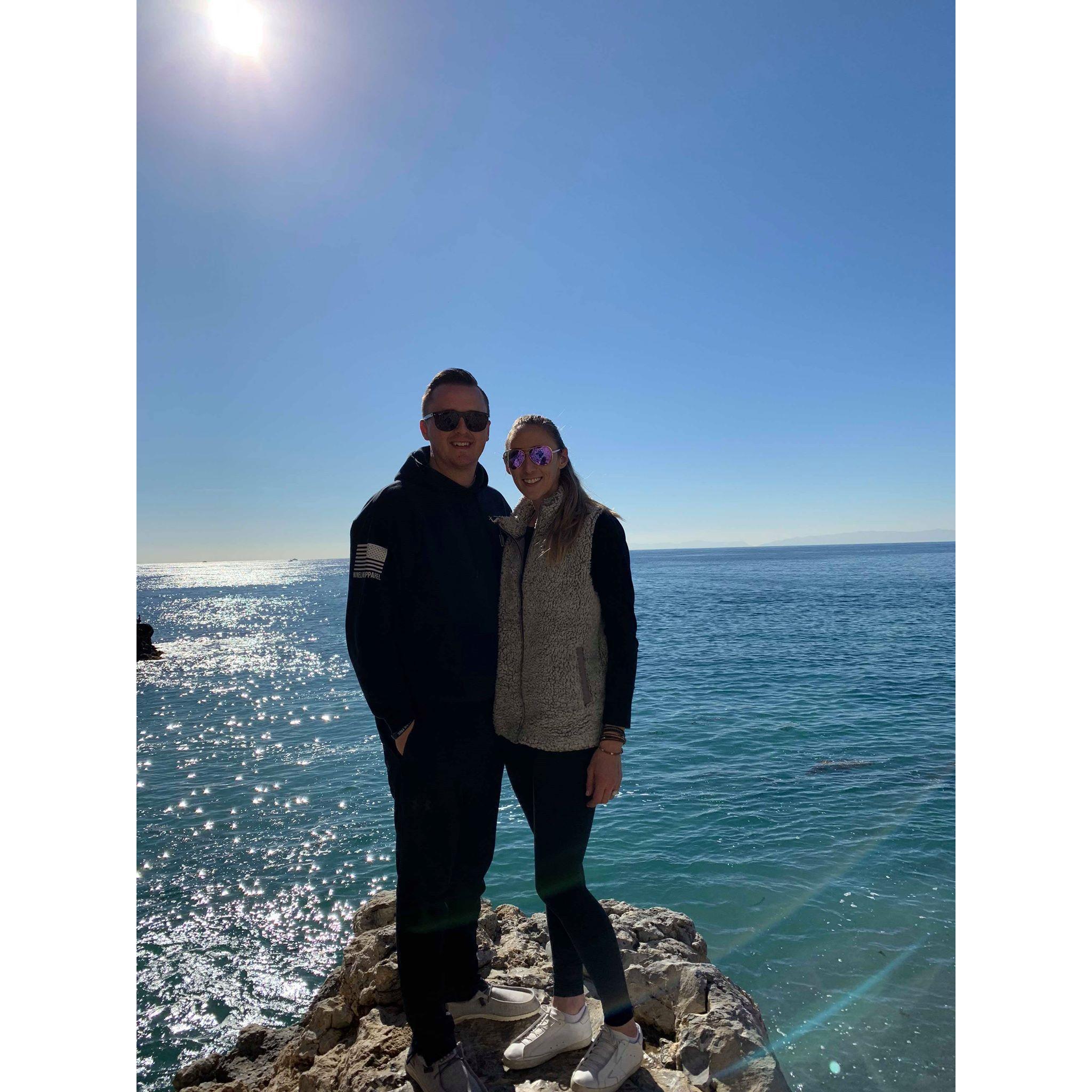 Our trip to California after we got engaged!