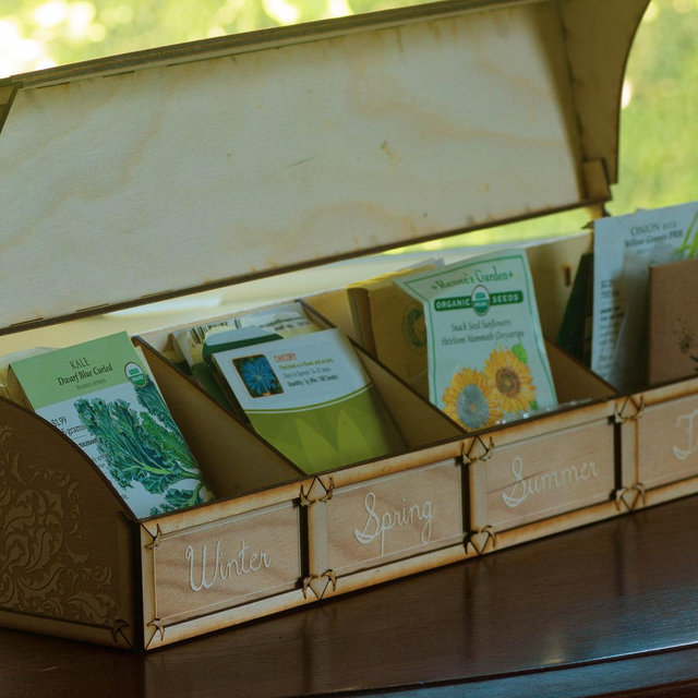 Custom Seed Organizer Box | Personalized Garden Rack | Cottage Core Decor