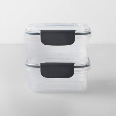 Rectangular Plastic Food Storage Container 4pc 2pk - Made By Design™