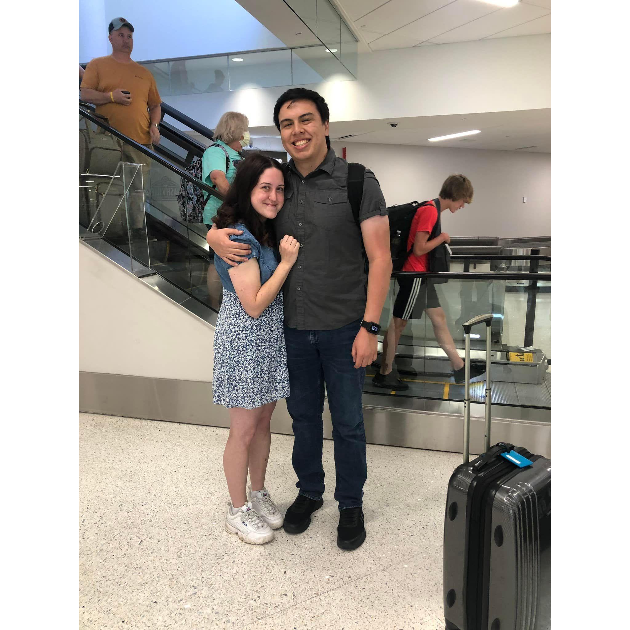 Our first time meeting in person