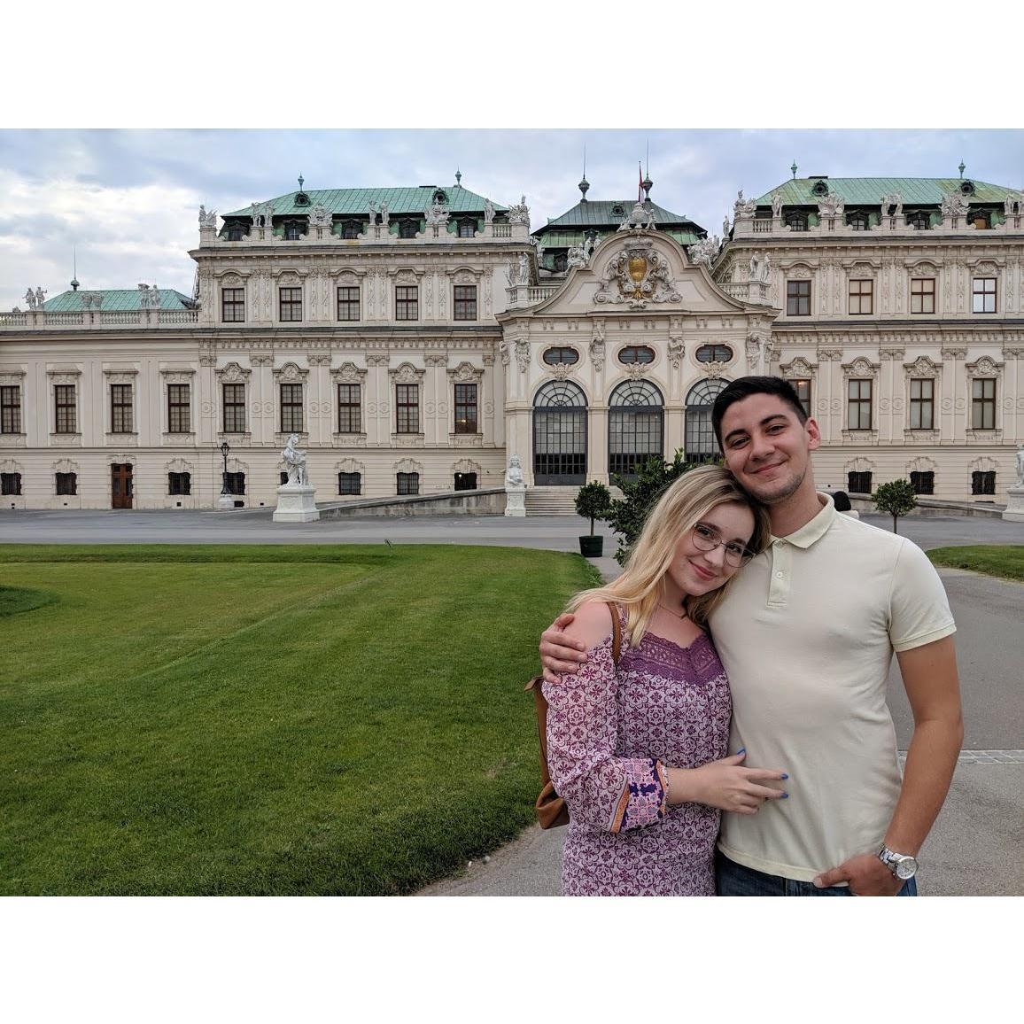 Belvedere Palace in Vienna, Austria.