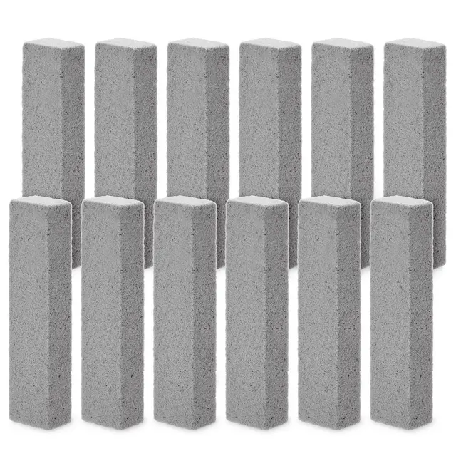 Juvale 12-Pack Pumice Stones for Cleaning - Toilet Bowl Cleaner and Scouring Sticks for Pool and Kitchen