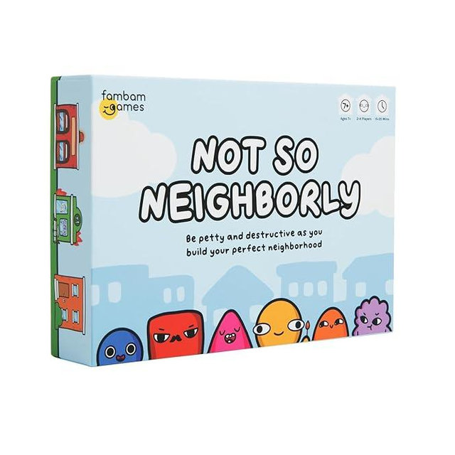 Not So Neighborly Card Game - Family Friendly Game Perfect for Game Nights - for Ages 7 and Up