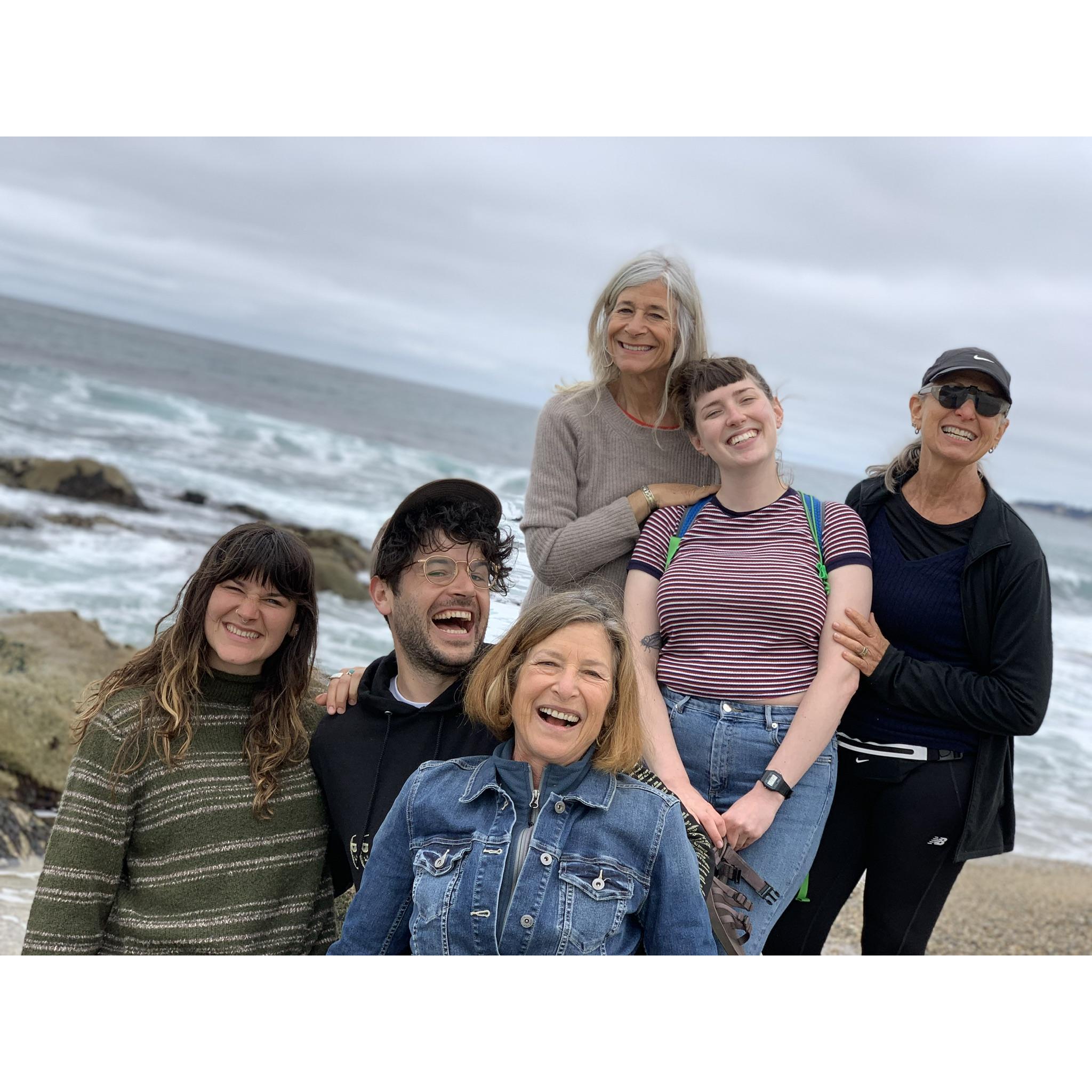 Lovely moments on the beach in 2019 with Lolo, Brendan, Michelle, Shari, Lena, and Pam, right after Lolo's college graduation.
