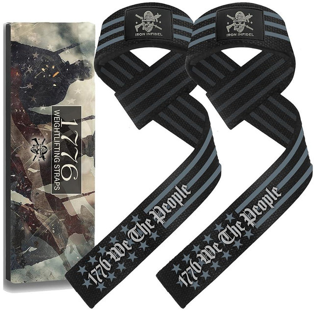 Iron Infidel Weight Lifting Straps - Wrist Straps for Weight Lifting, Deadlifting, Exercise, Crossfit, Strength Training, Olympic Lifts - Gym Straps for Grip Strength on Bar