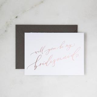 "Be My Bridesmaid" Greeting Card, Set of 5