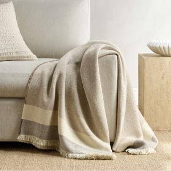 Wool Alpaca Stripe Throw