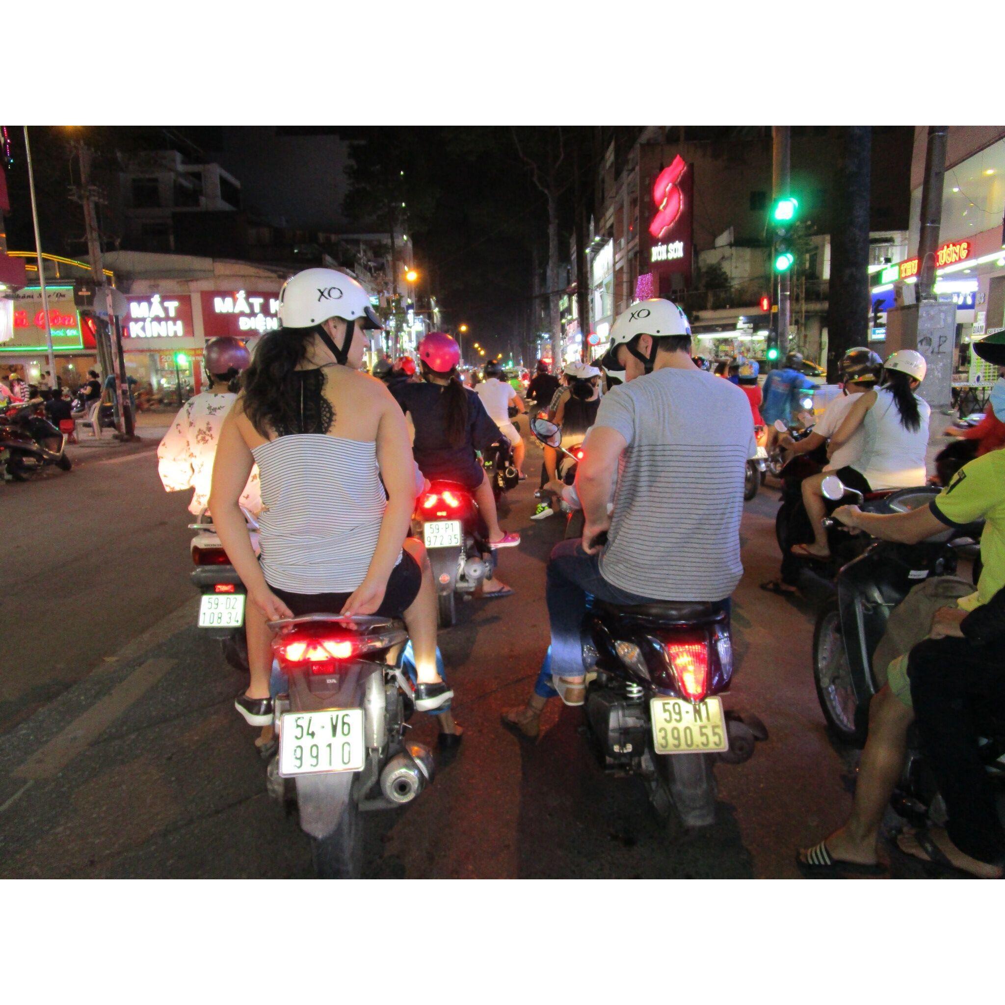 Vespa night market food tour in Ho Chi Minh, Vietnam