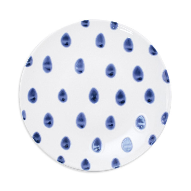 VIETRI Santorini Dot Dinner Plate