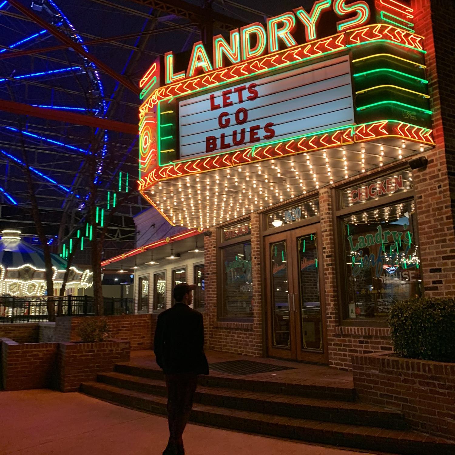 Our first official date was at Union Station in St. Louis. We went on the ferris wheel, then had dinner at Landry’s!