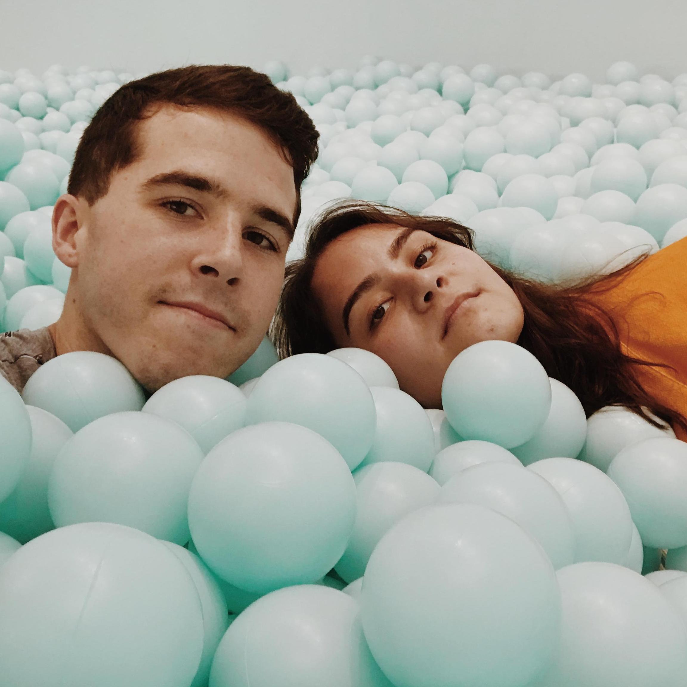Ball pit at the Color Factory in NYC, 2018.
