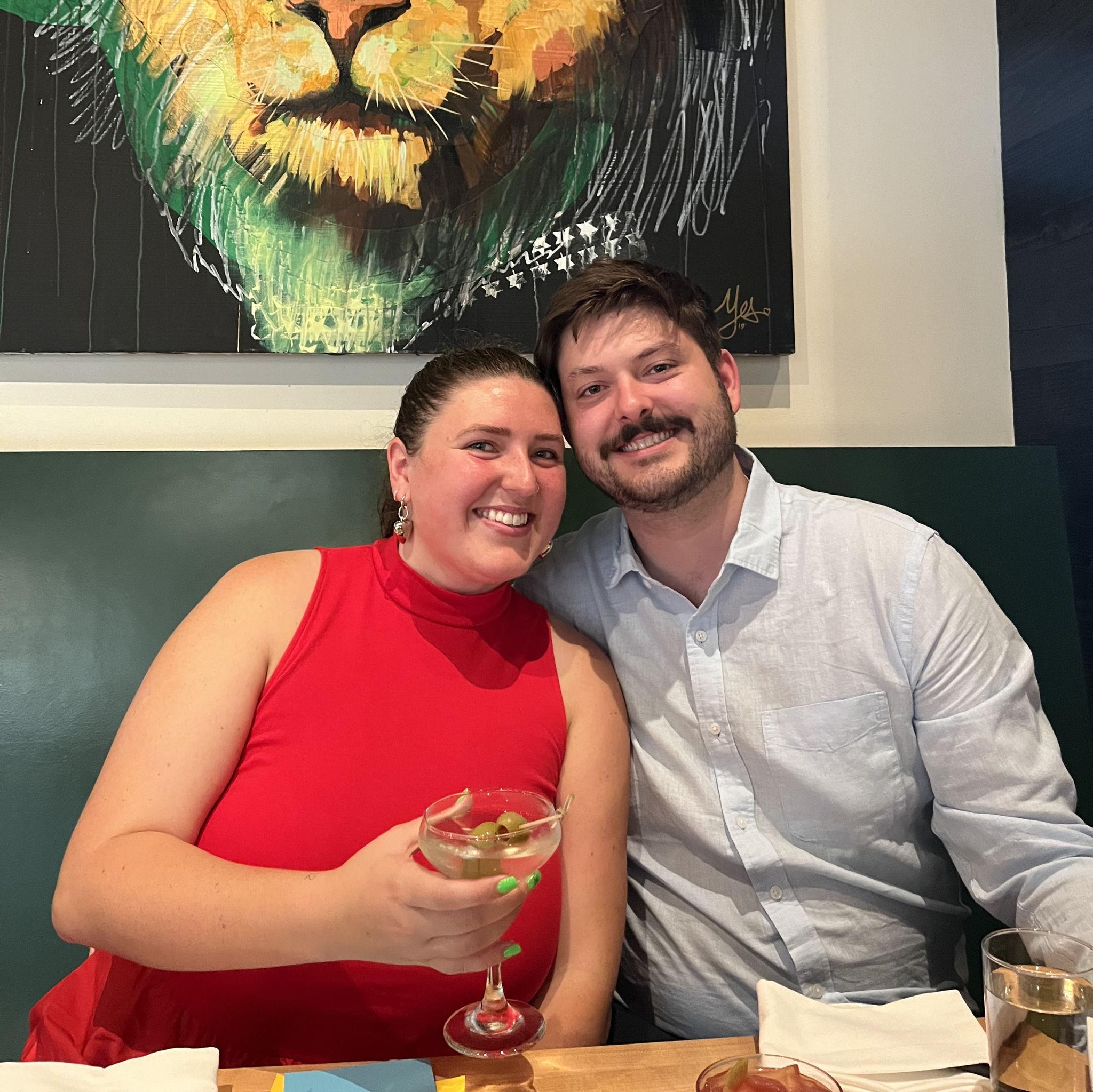 Many nice birthday dinners together over the last four years