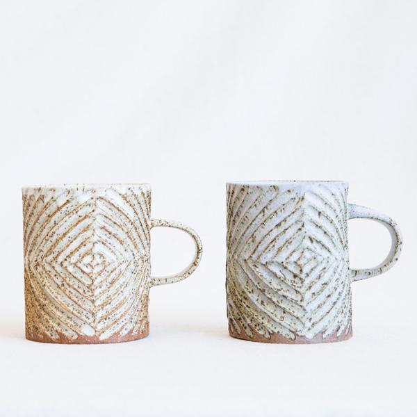 Carved Diamond Mug