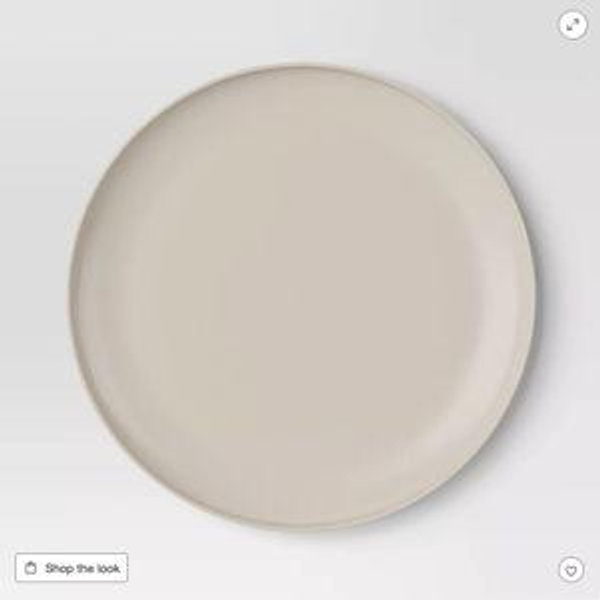 10.5" Plastic Dinner Plate - Room Essentials™--Beige
