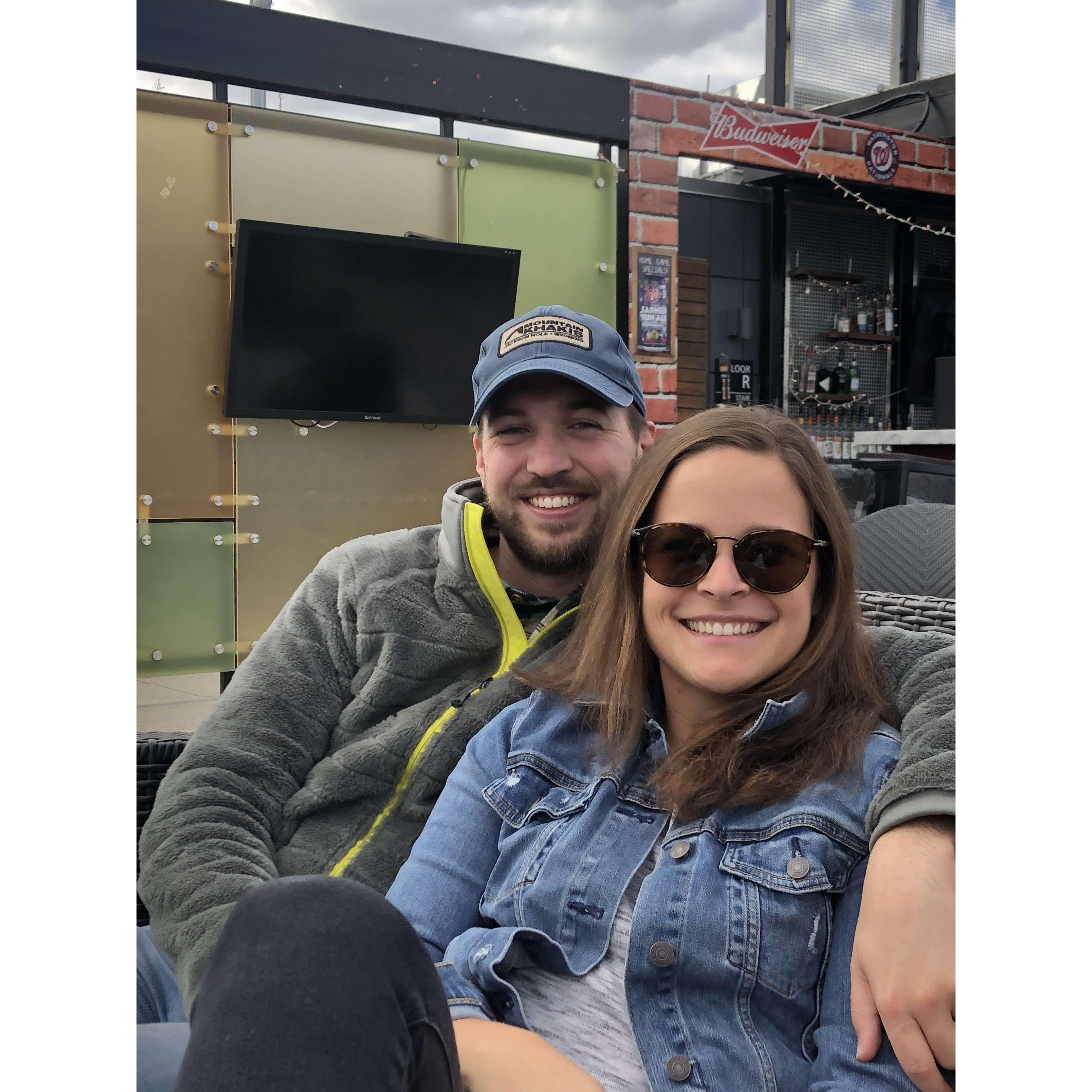 Rooftop bar in Navy Yard, where we shared our first apartment