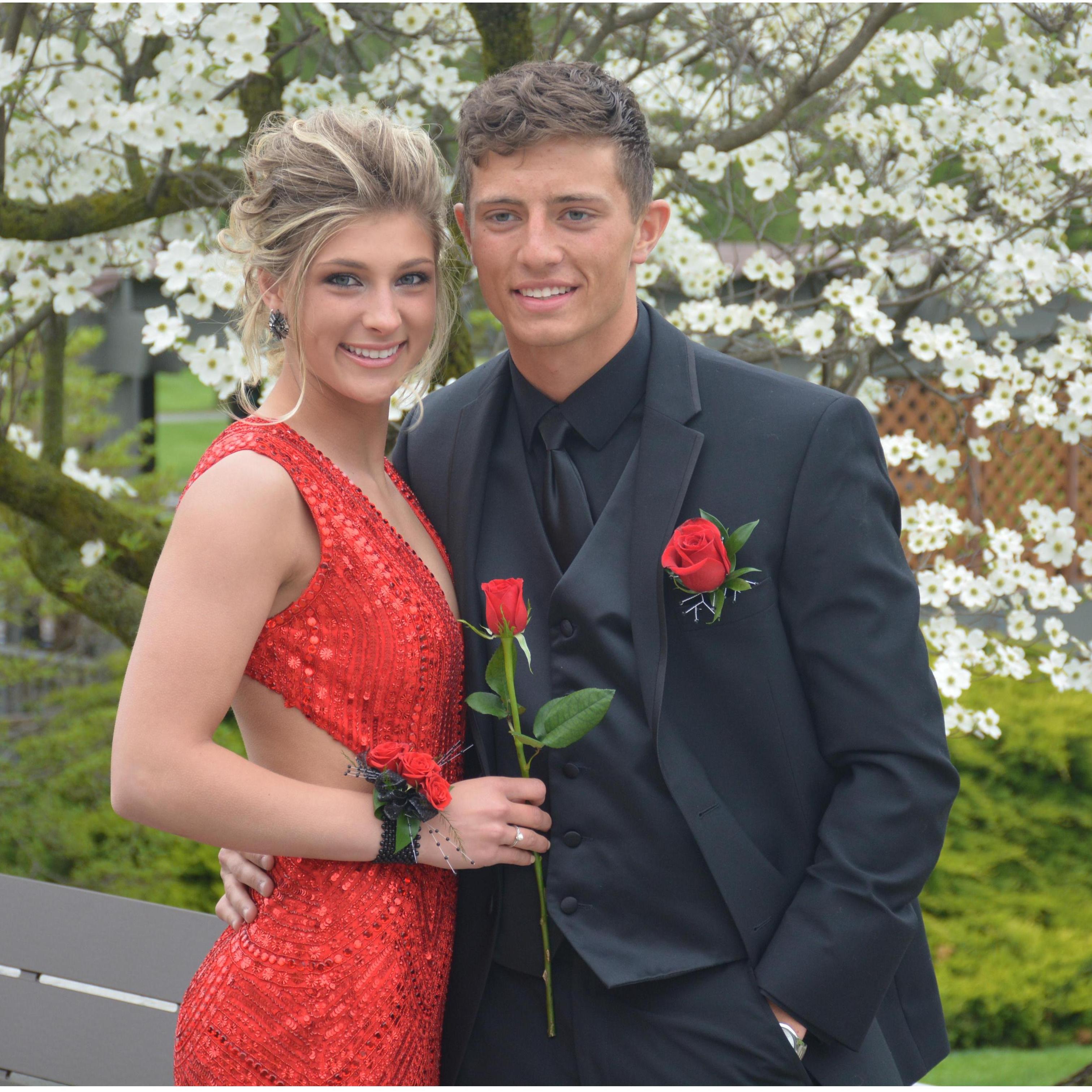 Our senior year prom pictures.