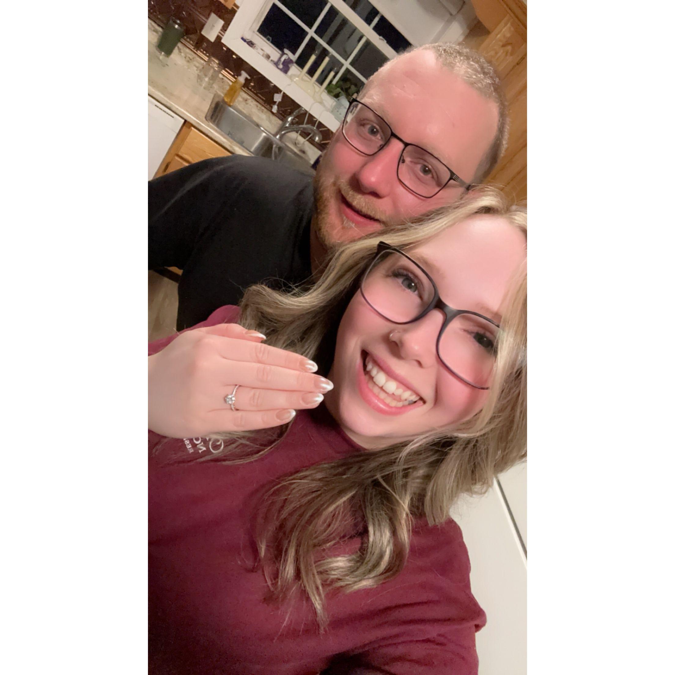 Excited to spend forever together