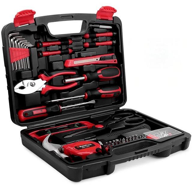 KingTool Home Repair Tool Kit - 149 Pieces Basic Home Repair Tool Set, General Mechanic Tool Set, General Household Tool Kit with Plastic Toolbox, Perfect for Homeowner, Office & College Repairs