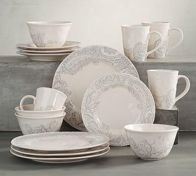 Scarlett Paisley 16-Piece Dinnerware Set