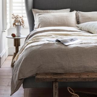 Basic Linen 4-Piece Sheet & Duvet Bundle