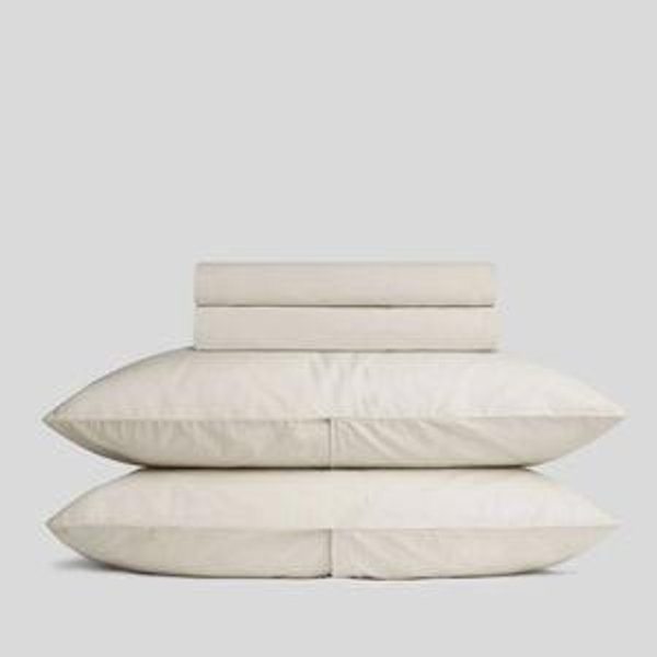 Percale Sheet Set - Bone King