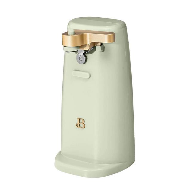DqOasd Electric Can Opener by Drew Barrymore, Stainless Steel Blade, Auto-Turn Feature (Sage Green)