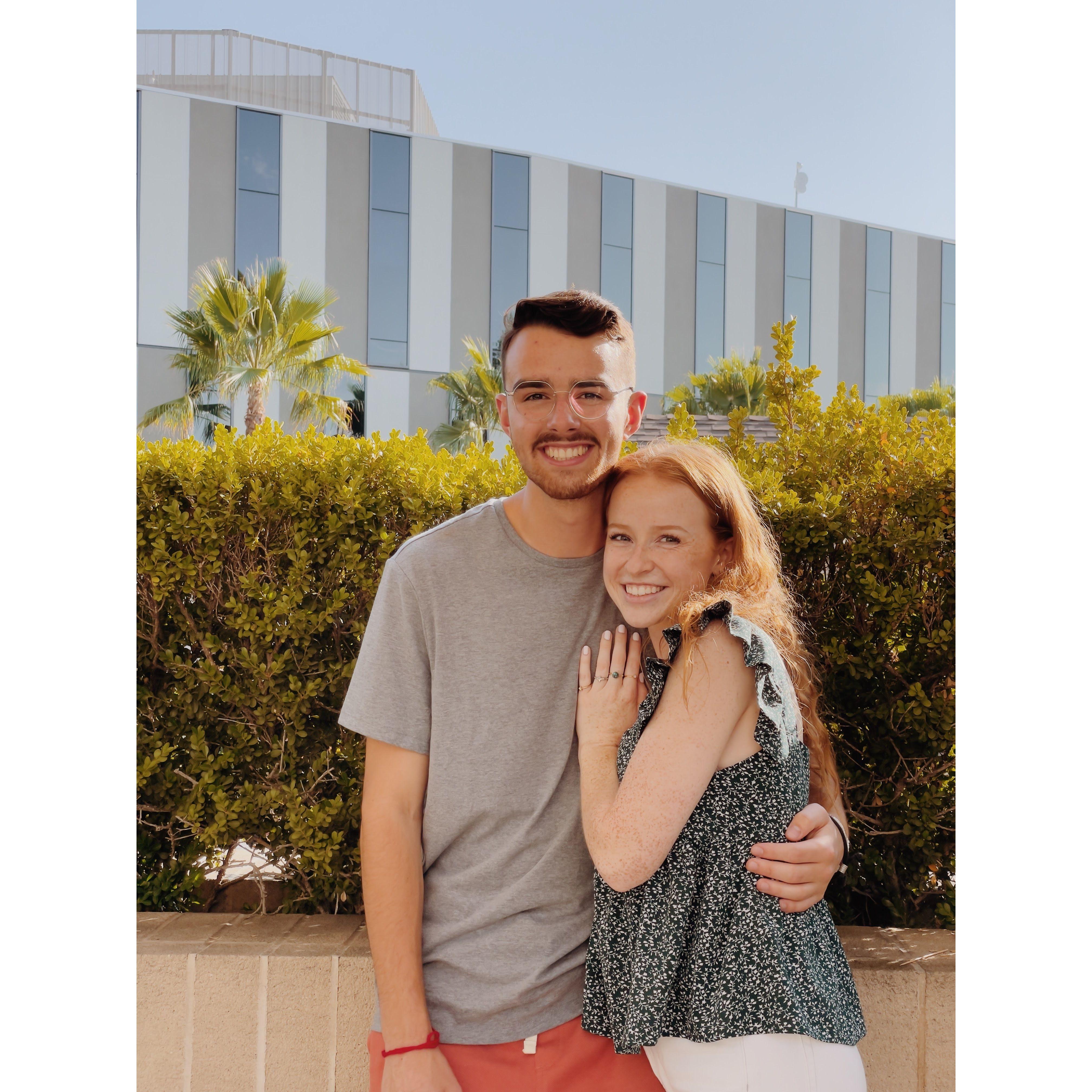 Our first day of junior year- Aug. 30, 2021- Biola University