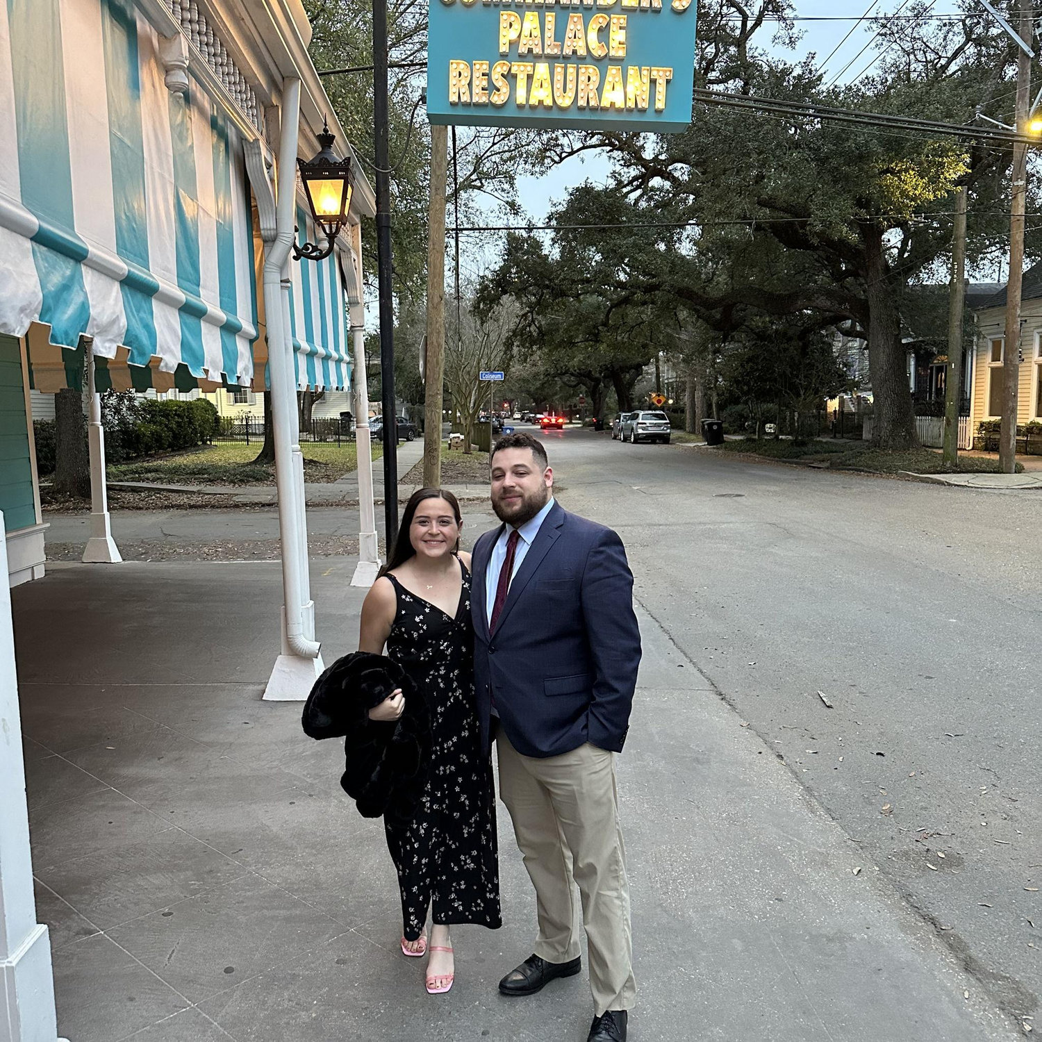 First Anniversary at Commanders Palace, we would end up moving in together just a few blocks away!