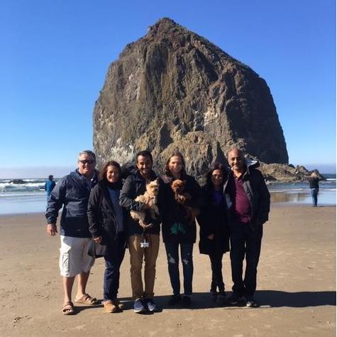 Cannon Beach with some of the family