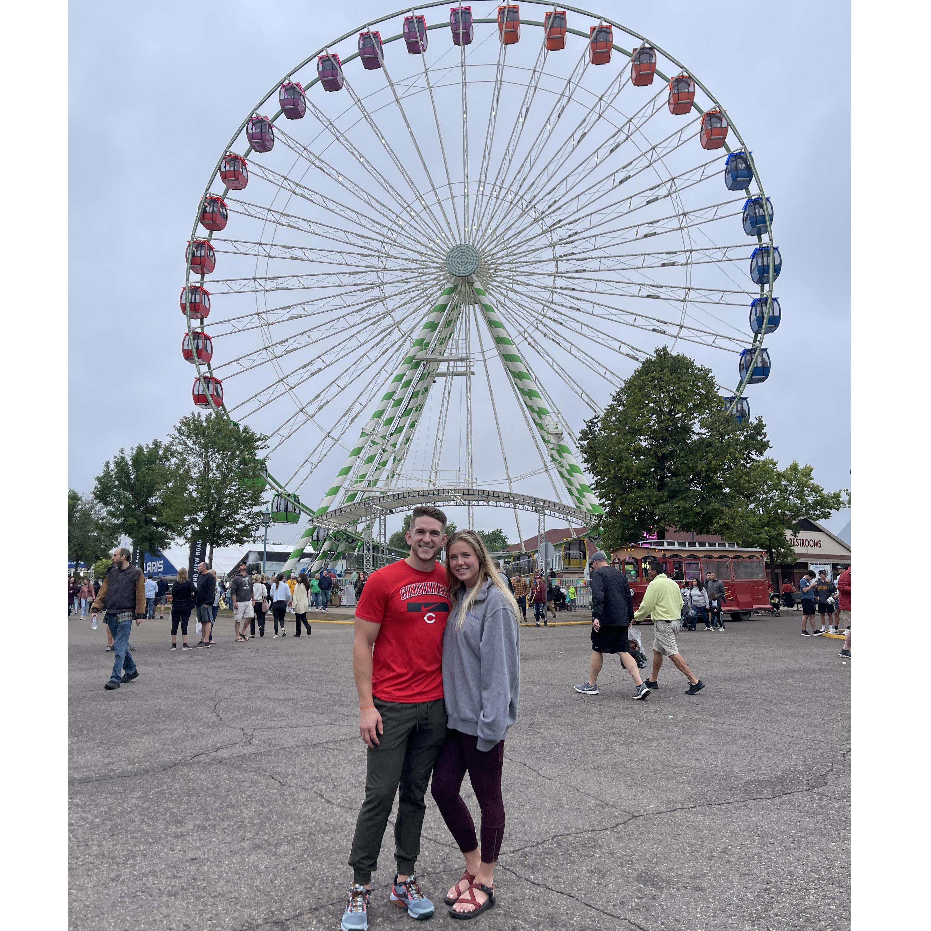 Our first date at the Minnesota State Fair