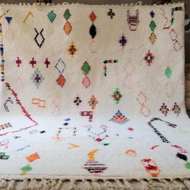 Large Moroccan Rug , Beni Ourain Colorful Rug , Checkered Rug , Custom Beni Ourain rug , Style Moroccan Rug , Custom rug