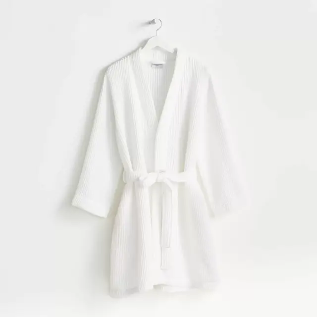 Parachute White Extra Large Waffle Bathrobe