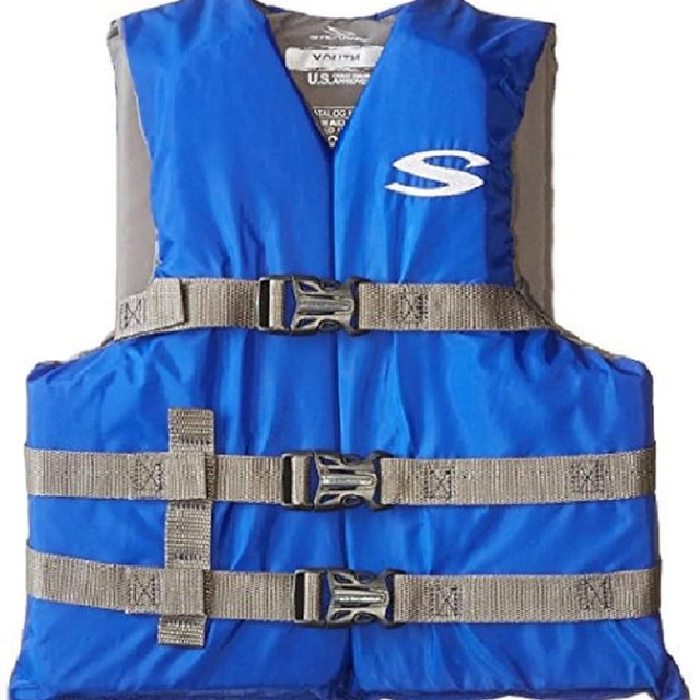 Stearns Classic Kids Life Vest USCG Approved Type III Life Jacket Perfect for Boating Swimming Watersports Fitted for Kids Under 90lbs