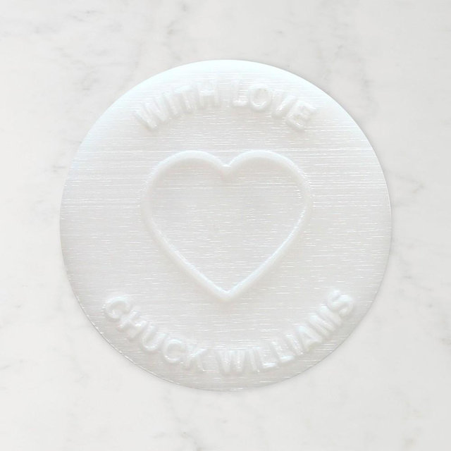 Personal Embosser with Stand, "With Love"