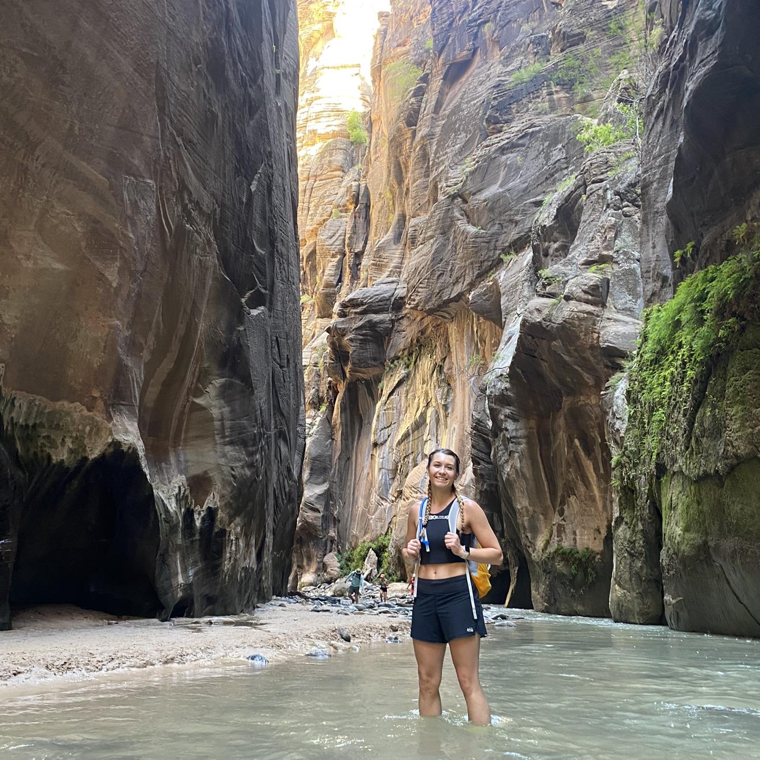 This picture was taken in Zion on September 5, 2022. Probably an hour or so before Nate and I met!