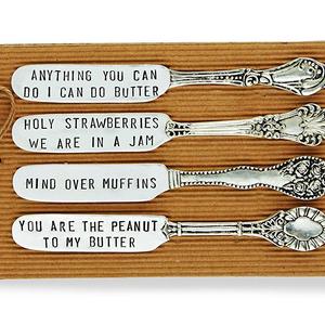 Mud Pie Circa Spreader Set, Silver