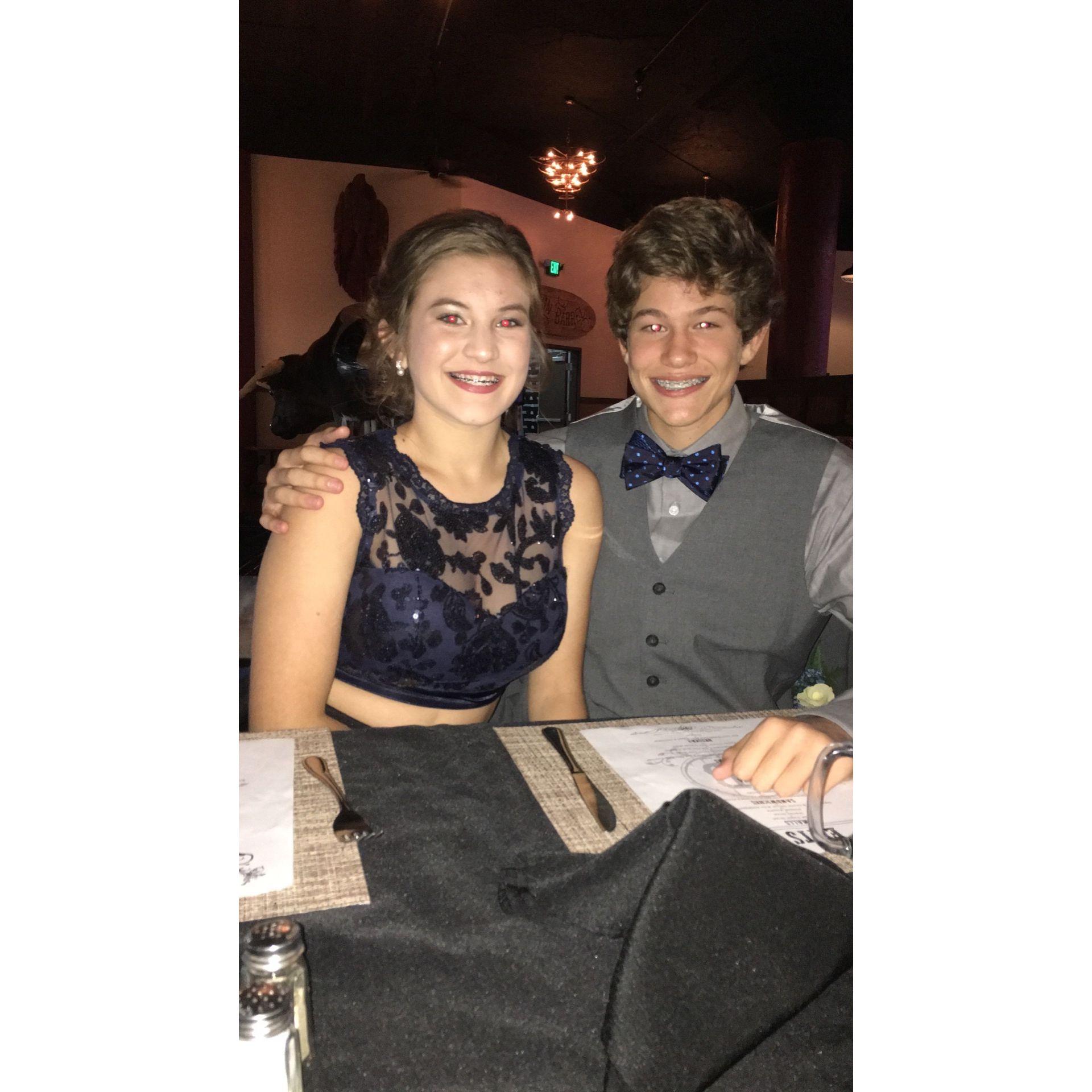 Our first homecoming dance.