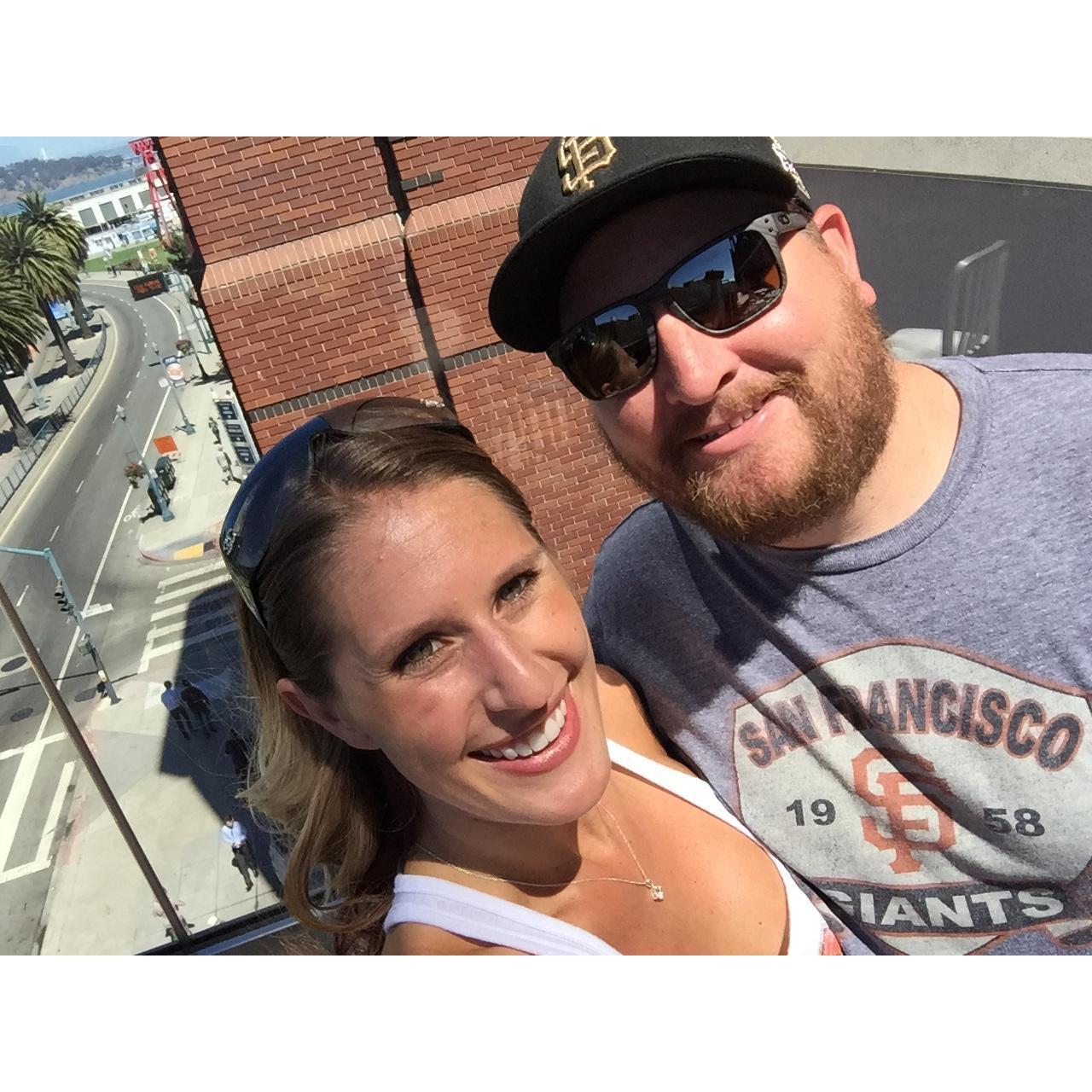 Our first San Francisco Giants game together