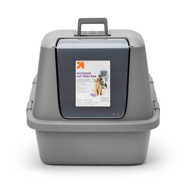 Enclosed Waste Cat Pan - XL - Up&Up™