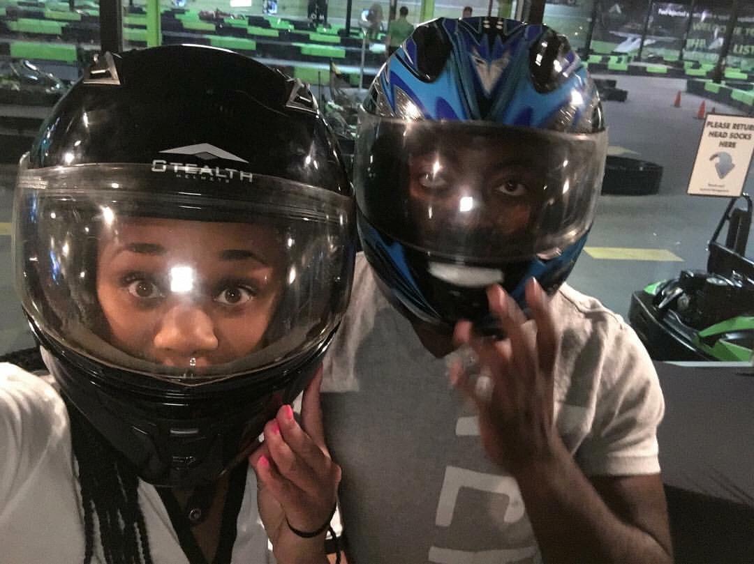 Our 1st race car date at Andretti's in Atlanta 2017.