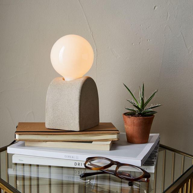 Handmade MIMA Table Lamp, color: sand