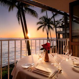 Honeymoon Dinner at Beach House Restaurant - Kauai